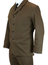 Sable Brushed Cotton Sack Coat