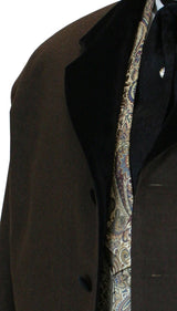 Davenport 100% Wool Frock Coat - Brown