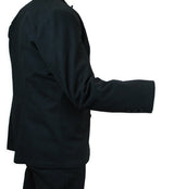 Livingston Black Brushed Cotton Sack Coat