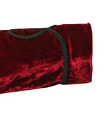 Vintage Velvet Smoking Jacket - Burgundy