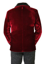 Vintage Velvet Smoking Jacket - Burgundy