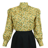 Somerset Blouse - Yellow Floral