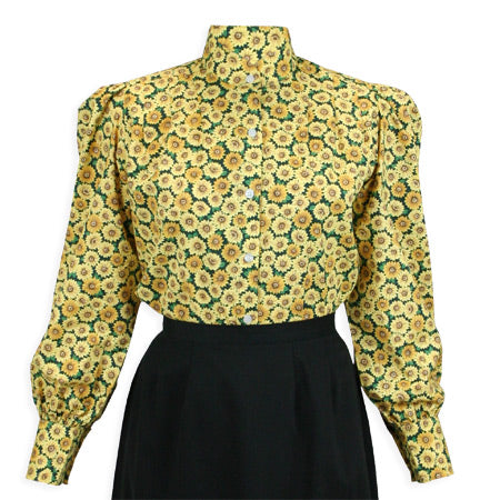 Somerset Blouse - Yellow Floral