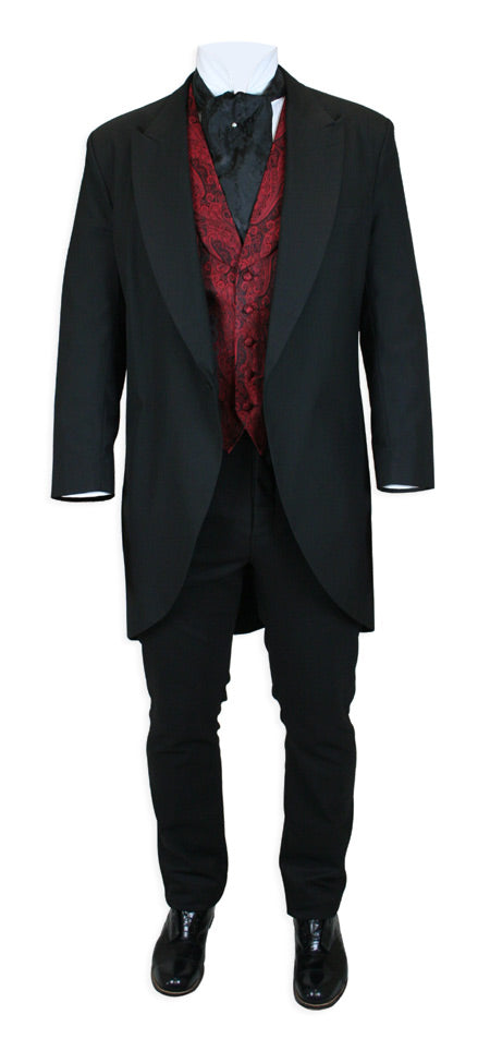 Traditional Cutaway Morning Coat - Black