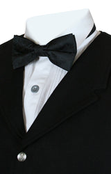 Montgomery Paisley Bow Tie - Black