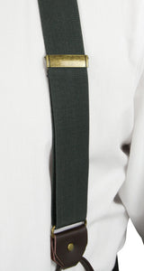 Charcoal Elastic Y-Back Braces