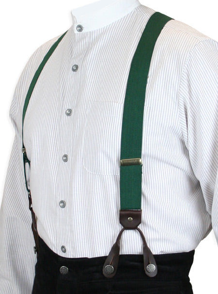 Green Elastic Y-Back Braces