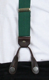 Green Elastic Y-Back Braces