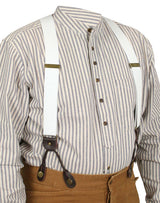 White Elastic Y-Back Braces