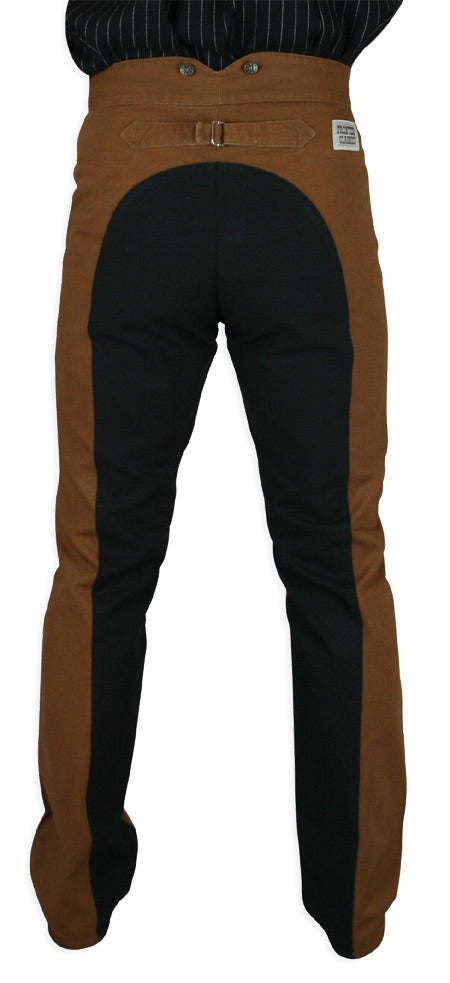 Olson Saddle Pants - Tan/Black