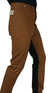 Olson Saddle Pants - Tan/Black