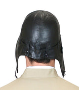 Leather Aviator Helmet - Black