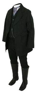 Livingston Old West Marshall Coat - Black