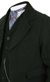 Livingston Old West Marshall Coat - Black
