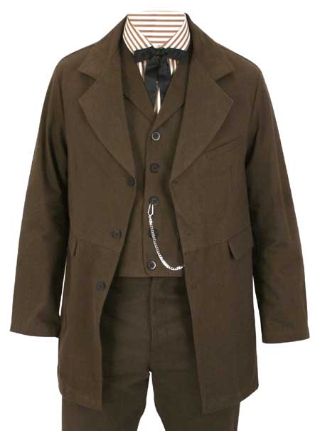 Sable Old West Marshall Coat - Brown