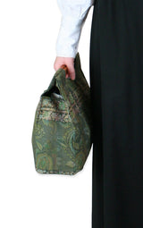 Small Carpetbag - Olive Paisley