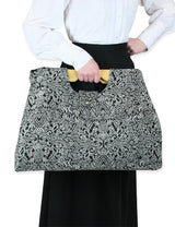 Large Carpetbag - Black Chenille