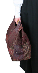 Large Carpetbag - Wine Paisley