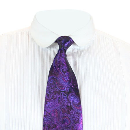 Showman Four-In-Hand Tie - Purple
