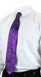Showman Four-In-Hand Tie - Purple