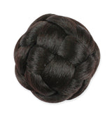 4.5" Braided Bun Wig - Dark Brown