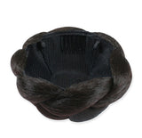 4.5" Braided Bun Wig - Dark Brown