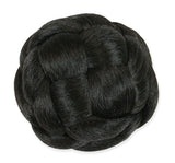 3.5" Braided Bun Wig - Off-Black