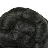 3.5" Braided Bun Wig - Off-Black