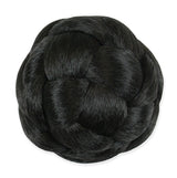 3.5" Braided Bun Wig - Darkest Brown