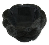 3.5" Braided Bun Wig - Darkest Brown