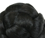 3.5" Braided Bun Wig - Darkest Brown