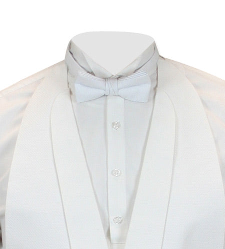 Pique Tie - White