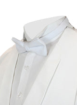 Pique Tie - White