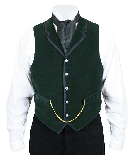 Bonaventure Velvet Vest - Green – Historical Emporium