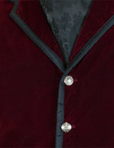 Bonaventure Velvet Vest - Burgundy