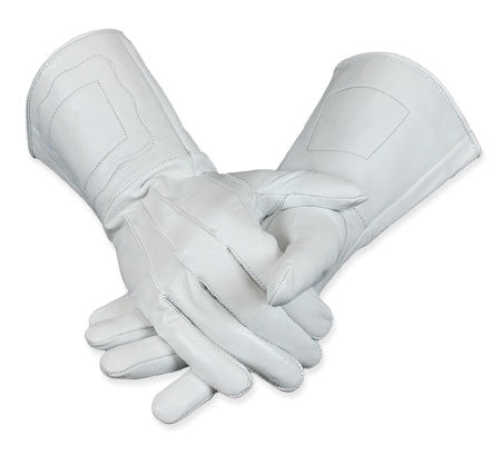 Gauntlets - White Leather