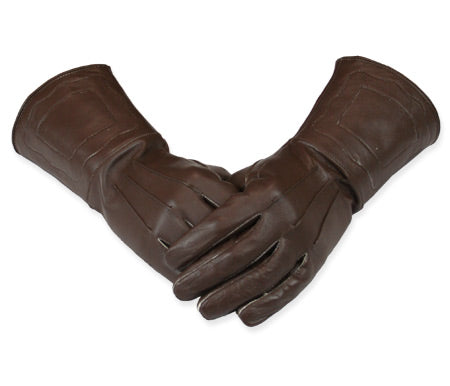 Leather Gauntlets - Brown