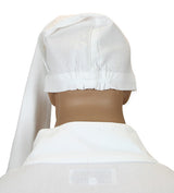 Men's Nightshirt and Night Cap - White