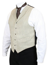 Morton Vest - Beige Stripe