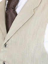 Morton Vest - Beige Stripe