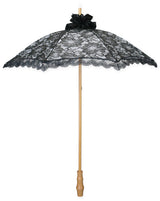 Lace Parasol - Black Overlay