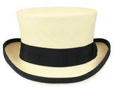 Panama Straw Top Hat - Natural