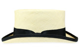 Panama Straw Top Hat - Natural