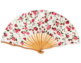 Satin Fan - Garnet Rose