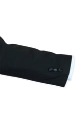 3-Piece Black Tuxedo - White Vest