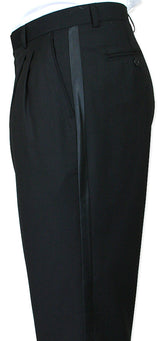 3-Piece Black Tuxedo - White Vest