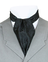Opulent Paisley Ascot - Black