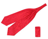 Opulent Paisley Ascot - Red