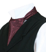 Opulent Paisley Ascot - Wine
