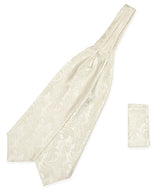 Opulent Paisley Ascot - Cream